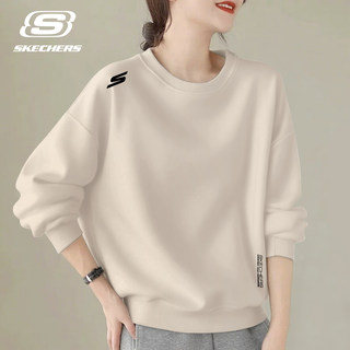 Skechers простой свитшот женский Майяр с круглым вырезом плюс бархат