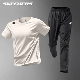 Skechers quick-drying short-sleeved pants suit for men