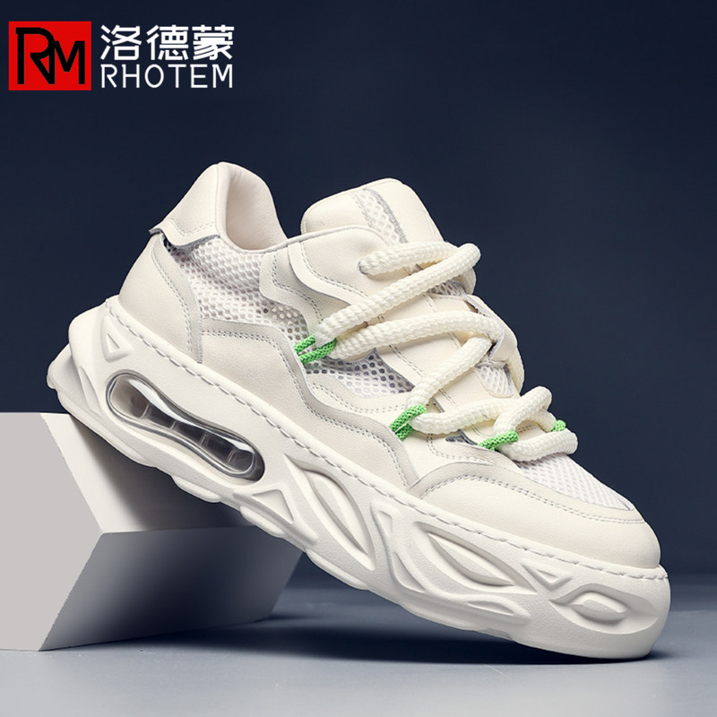 Rhotem Bread Shoes 2026 New Mesh Shoes Versatile Casual Mesh Shoes Men's Breathable Sneakers Dad Shoes Men's Style