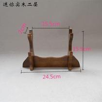 Commercial Wood Shelf Base Display Sword Frame Chinese Flute Swing Frame Handiwork Shakeframe Wooden Tool Holder Furnishing Shelf