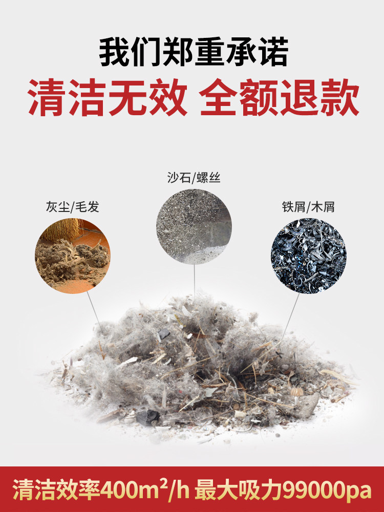 Royalstar Vacuum Cleaner Household Large Suction Powerful Car Wash Shop Commercial Industrial Decoration Beauty Seam Vacuum Cleaner