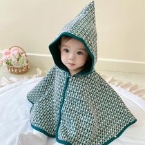 Co-branded Bala Clearance Korean Version Spring and Autumn Male and Female Baby Cloak Baby Winter Plush Windproof Cloak Outerwear Jacket