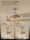 Nature Kaili Mid-Century Style Ceiling Fan Light Bauhaus Industrial Style Silent Retro Dining Room Bedroom Ceiling Fan Light