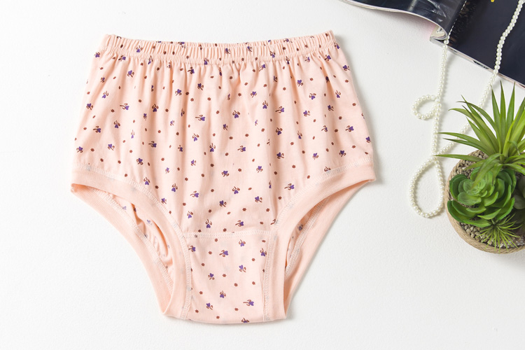 Quần lót nữ tam giác cotton cao eo rộng kích thước lỏng lẻo quần bà già trung niên đồ lót cotton mẹ mặc quần lót nữ thời trang