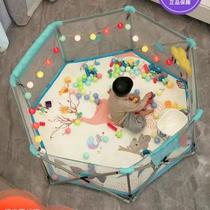 Baby playpen foldable indoor household small house baby guardrail removable and washable no installation required outdoor
