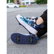 Heelys shoes four-wheeled childrens roller skates girls sports roller skating boys walking wheel shoes invisible two-wheeled walking shoes