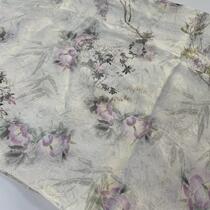 Grape diamond twisted rayon jacquard printed fabric new Chinese style jacquard fabric