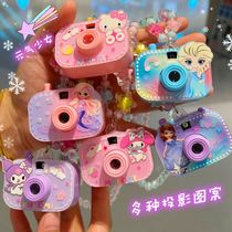 Childrens play house toys projector cameras baby girl necklaces jewelry cartoon accessories childrens decorations