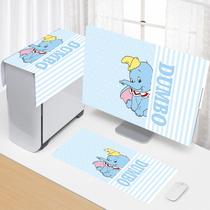 Desktop computer dust cover main case cover cloth monitor keyboard dust cover set screen cloth dust cover cartoon