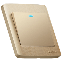 International electrician type 86 switch socket panel household wall double-on electric light single connection 1-position one-on single control switch