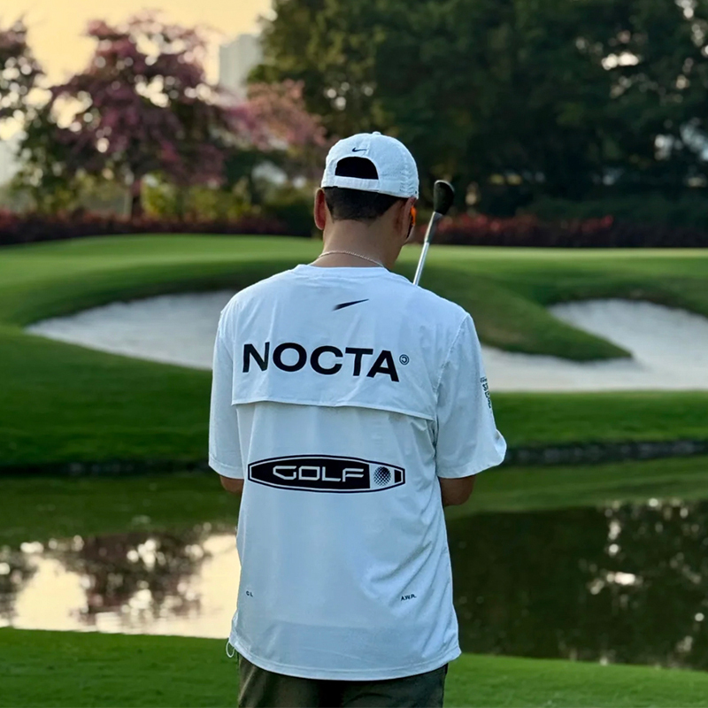 Nocta Golf Co-Branded Golf Sports Quick-Drying Breathable Loose Casual Round Neck Sun Protection Nylon Short-Sleeved T-Shirt