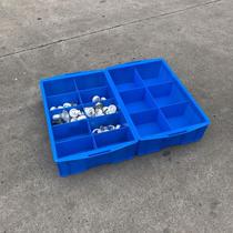 Plastic frame divided box box with thickened self-strap turnover box large closing parts 710 plastic divider grid material