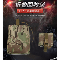 Outdoor tactical foldable waist bag wear-resistant recycling bag camping accessories hanging bag multi-function tool storage bag