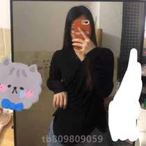 Loose tops with long sleeves and slim fit} cover the flesh and make you slim mm300 Western style bottoming make you slim and fat cover the belly plus size shirt