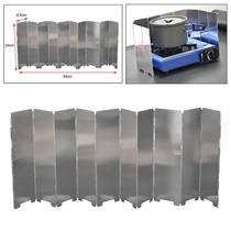10x Folding Wind Shield Camping Grills Wind Panels Gas Stove