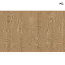 Italian minimalist light luxury wall covering living room metal carved three-dimensional wall bedroom bedside creative soft decoration mural