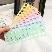 6-piece cross-stitch threading board embroidery thread embroidery thread management board tools colorful plastic threading board thread wrapping board