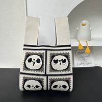 Сетка с четырьмя гонгами Панда-коричневый