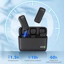 K30 Wireless Lavalier Microphone Charging Case Mic Portable