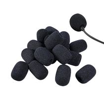 10Pcs Black Mic Protector Replacement Headset Foam vers Wind