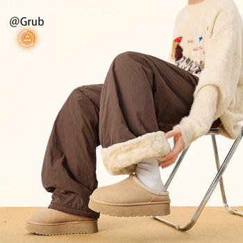 American-Style Functional Outdoor Pants for Men and Women, New Winter Heavy-Duty Fleece-Lined Thick Cotton Pants, Vintage Windproof Ski Long Pants