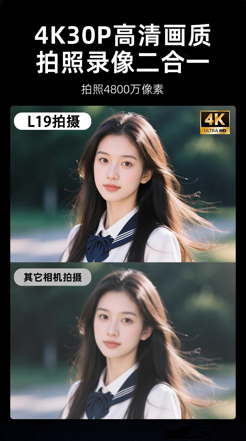 Карманная портативная камера, дорожная видеокамера, регистратор, 4 карат 