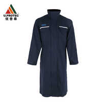 Uputai 9cal arc-proof clothing second-level electricians coat work clothes mid-length robe