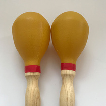 Orff childrens music teaching aids maracas sand hammer early education musical instrument wooden handle maracas childrens rattle toy