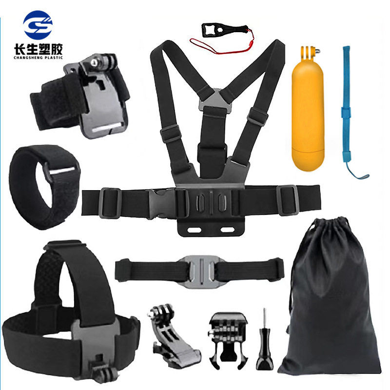 GoPro Universal 11-in-1 Action Camera Chest Strap Headband Accessory Set Headband Wrist Strap Chest Strap Backpack Clip