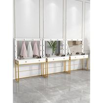 #Internet celebrity photo studio dressing table with light wedding dress shop dressing table professional makeup artist beauty salon makeup