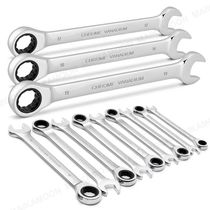 1pcs Ratchet Wrench 6-24mm Metric Chrome Vanadium Steel 12 P