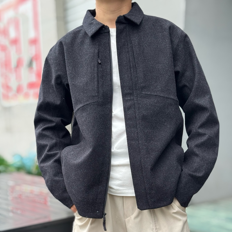 Visvsvm Wool Embroidered Lapel Jacket