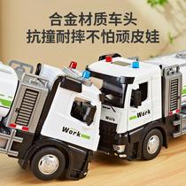 Tongjia sprinkler truck spray truck toy boy alloy engineering vehicle childrens toy car simulation water spray cannon car model