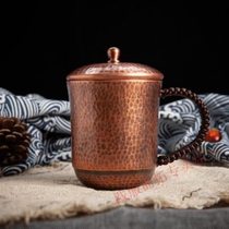 Handmade copper cup tea cup copper tea cup copper handmade thickened copper cup personalized household tea cup tea jar
