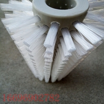 Customized industrial cleaning brush roller white black nylon wire cleaning brush roller implanted roller brush