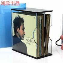 Vinyl record storage rack 12-inch acrylic album disc transparent storage box bedroom living room storage display rack