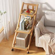 Small cart light luxury home high-end living room coffee table movable multi-layer creative side table modern simple storage rack