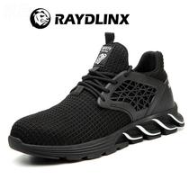 Cross-border preferred labor protection shoes for men European standard steel toe caps anti-smash anti-puncture safety shoes lightweight breathable anti-odor work shoes