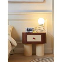 Li x Nordic cream style bedside table creative childrens bedroom bedside table medieval Internet celebrity small narrow cabinet cute collection