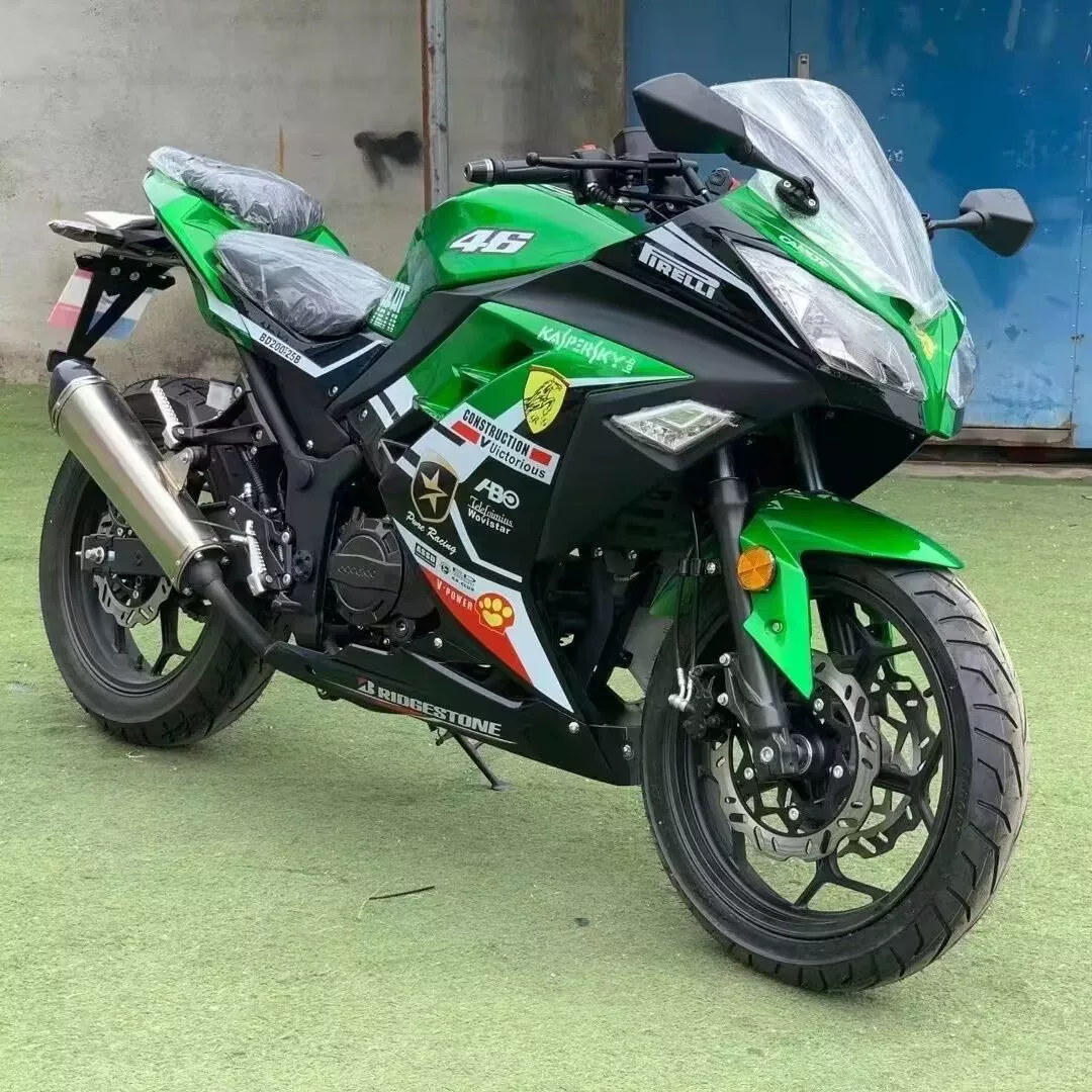 Оригинальный Kawasaki маленький Ниндзя мотоцикл национальный Sifi распыление спорт двойной цилиндр холодный транспорт Horizon заблокирован locomotive locomotive