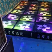 Bar ground shaking stage ktv tempered glass spring dance floor plate luminous floor T stage nightclub trampoline singing platform