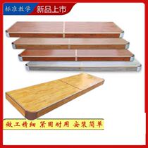 Podium platform classroom podium step platform heightened platform wooden splicing stage steel and wood customization rounded corners