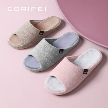 Corifei Liv Spring and Autumn Four Seasons Women's Home Light Luxury Style Arch Support Cotton Slippers Ds-32999