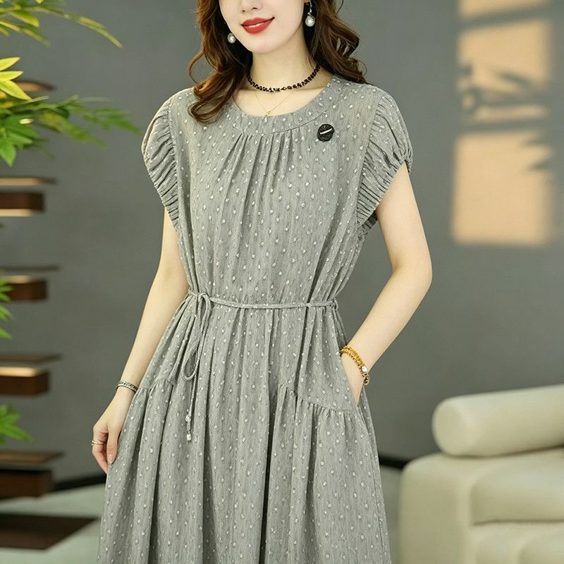 Light Luxury Style, Relaxed and Fashionable Loose-Fitting European Designer Dress, Summer 2026 New Slimming Long Dress, Tank Dress