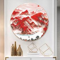 Cross-stitch Good Luck Version Small Piece Living Room Handmade Landscape Painting