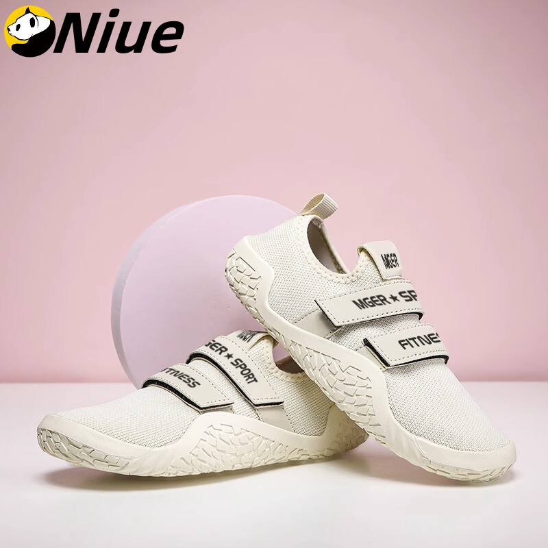 German Fitness Sneakers for Women, Flat Non-Slip Weightlifting Strength Training Shoes, Men's Indoor Treadmill Shoes