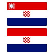 Bandera de la antigua casa Digital de Croacia cartel impres