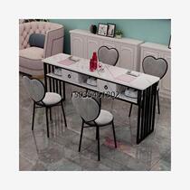 Special offer for single and double Internet celebrity manicure table double layer simple modern manicure table economical manicure table and chair set