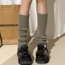 Kit Japanese Warm Jk 100 Lap Leg Socks Vertical Bar * Spicy Girl girlss anti-chill pile Fall Winter Calf Socks Knit