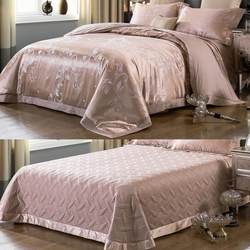 European -style luxurious tribute satin blooming four -piece pure cotton thick bed sheets, sewing cotton cotton bed cover wedding bed supplies